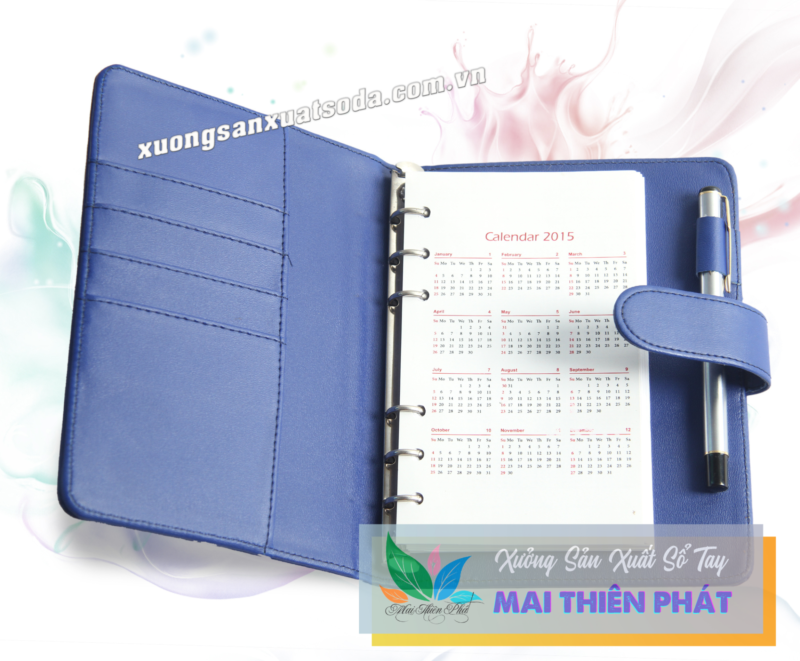 Sổ Da Bìa Còng Có Quai Cài SD023