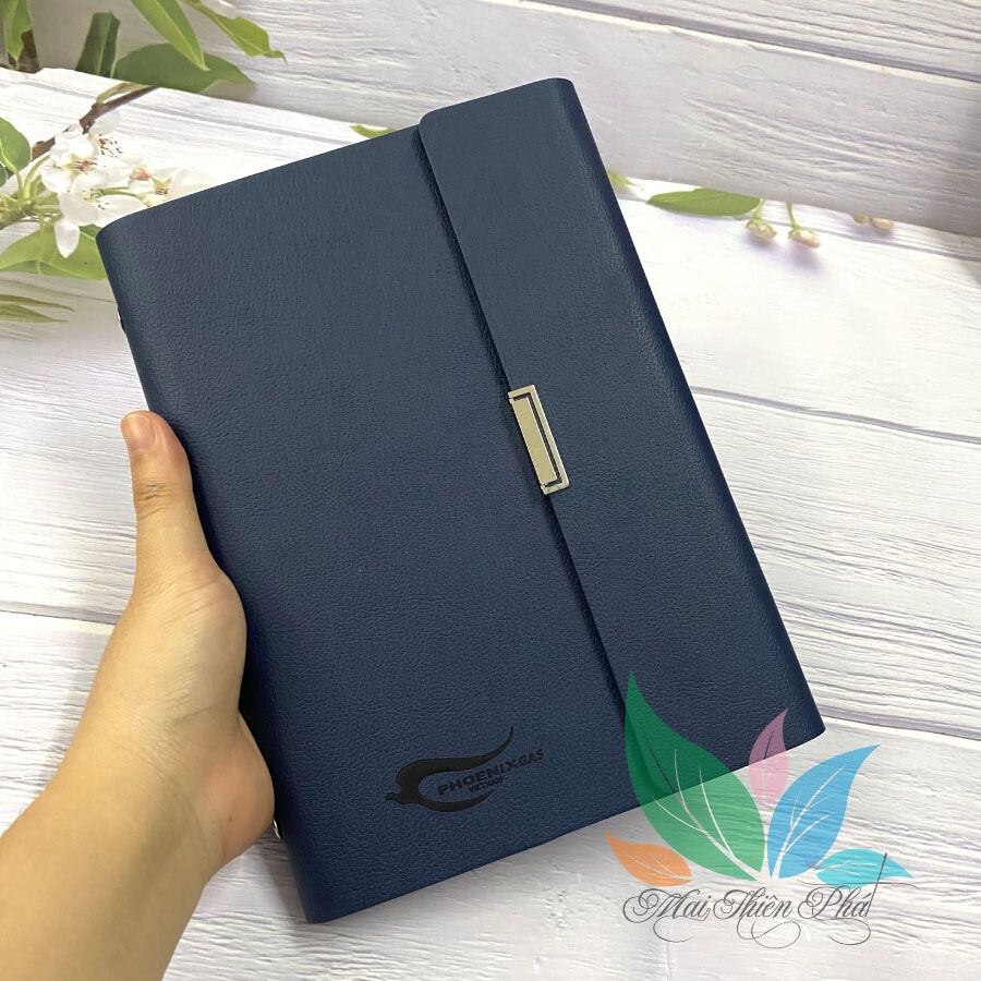 Bộ 3 sổ tay in logo BQT3S007, sổ tay doanh nghiệp, sổ tay quà tặng, sổ tay bìa cứng cao cấp, hộp đựng sổ tay sang trọng, sổ tay quảng bá thương hiệu"